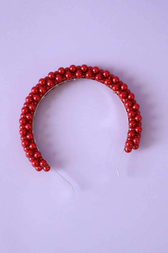 Beaded Headband | Berry (4982031417430)